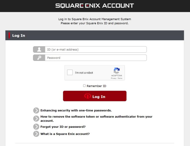 Creating a Square Enix Account 